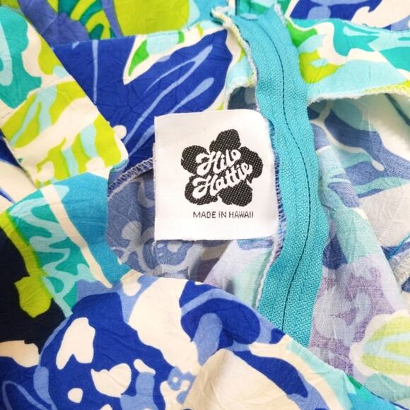 Vintage 80s Hawaiian Hilo Hattie rayon mini dress - Picture 6 of 7